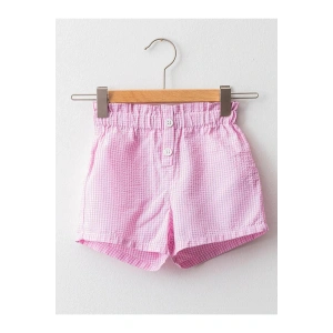 Kız Bebek Pembe Ekoseli Lnq Şort & Bermuda