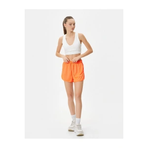 Koşu Şortu Beli Bağlamalı Bol Kalıp