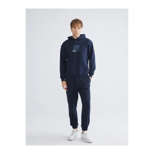 Lacivert Standart Kalıp Erkek Jogger Eşofman Altı