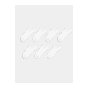 LCW ACCESSORIES Beyaz Erkek Patik Çorap 7li