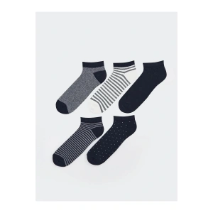 LCW ACCESSORIES Karışık Renk İpliği Boyalı Çizgili Erkek Patik Çorap 5li