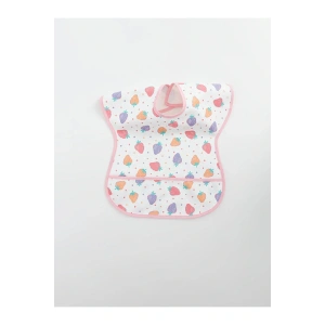 LCW baby Baskılı Kız Bebek Mama Önlüğü