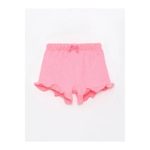 LCW baby Beli Lastikli Kız Bebek Şort