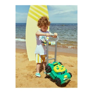 LCW baby Beyaz Bisiklet Yaka Baskılı Erkek Bebek Atlet ve Deniz Şortu 2li Takım