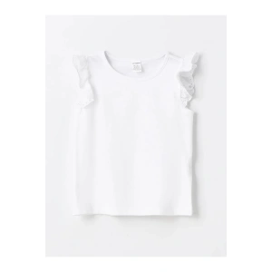 LCW baby Bisiklet Yaka Basic Kız Bebek Atlet