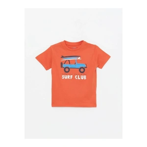 LCW baby Bisiklet Yaka Kısa Kollu Erkek Bebek Tişört