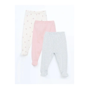 Lcw Baby Ekru Baskılı Beli Lastikli Kız Bebek Pantolon 3lü Daymark