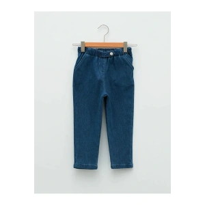 LCW baby İndigo Bagg Fit Basic denim kot  Kız Bebek Pantolon