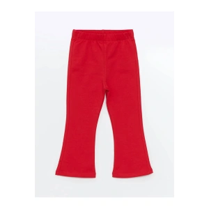 LCW baby Kırmızı Beli Lastikli Basic ispanyol Paça Kız Bebek Tayt