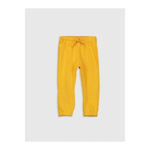 LCW baby Siyah Beli Lastikli Basic Erkek Bebek Jogger Eşofman Alt 2li