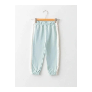 LCW baby Yeşil Beli Lastikli Pamuklu Kız Bebek Eşofman Alt