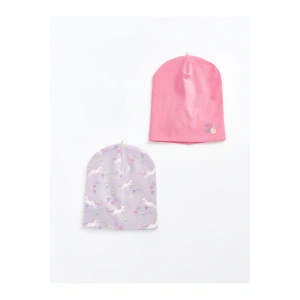 Lcw Baskılı Kız Bebek Bere 2li