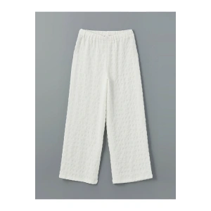 LCW Beli Lastikli Dokulu Kız Çocuk Pantolon