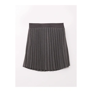 LCW Beli Lastikli Pileli Kız Çocuk Etek