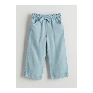 LCW Beli Lastikli Rahat Kız Çocuk Jean Pantolon