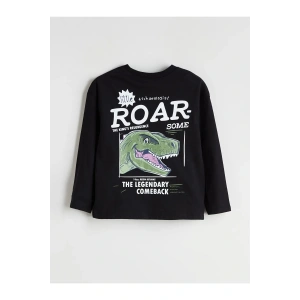 LCW Bisiklet Yaka Baskılı Erkek Çocuk Tişört (W5)