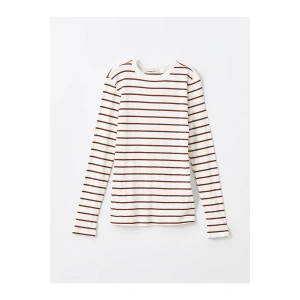 LCW Bisiklet Yaka Çizgili Kadın Body