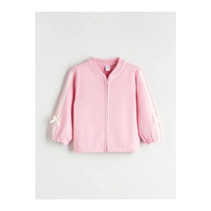 LCW Bisiklet Yaka Fiyonk Detaylı Kız Çocuk Hırka (W5)