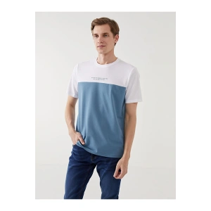 LCW Bisiklet Yaka Kısa Kollu Renk Bloklu Erkek Tişört