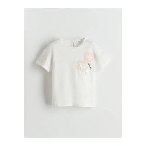 LCW Bisiklet Yaka Pamuklu Kız Çocuk Tişört