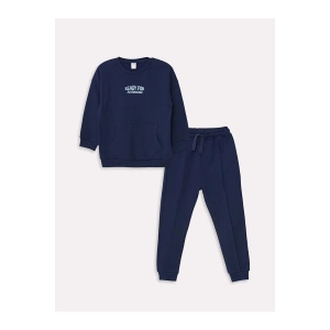 Lcw Bisiklet Yaka Uzun Kollu Basic Erkek Bebek Sweatshirt Ve Eşofman Alt 2li