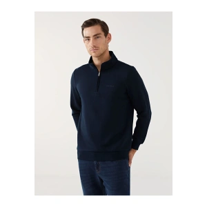 LCW Dik Yaka Uzun Kollu Baskılı Erkek Sweatshirt