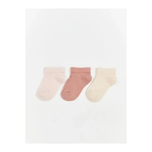 LCW ECO Basic Kız Çocuk Patik Çorap 3lü (W5)