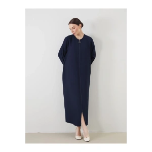 LCW Grace Bisiklet Yaka Keten Görünümlü Kadın Ferace