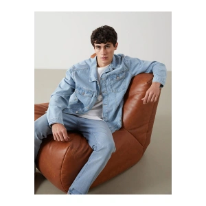 LCW Jeans Standart Kalıp Erkek Jean Ceket
