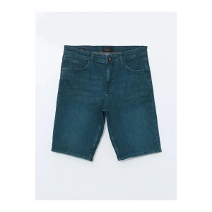 LCW Jeans Yeşil Slim Fit Erkek Jean Şort