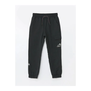 LCW Kids Antrasit Beli Lastikli Polar Astarlı Erkek Çocuk Pantolon