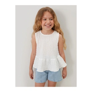 LCW Kids Arkası Düğmeli Kız Çocuk Bluz (S5)