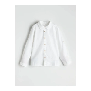 LCW Kids Basic Uzun Kollu Erkek Çocuk Gömlek (W5)