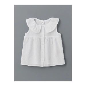 LCW Kids Bebe Yaka Kız Çocuk Gömlek