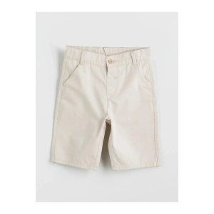 LCW Kids Bej Beli Lastikli Basic Erkek Çocuk Şort
