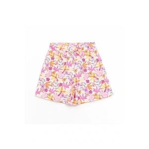 LCW Kids Beli Lastikli Çiçekli Kız Çocuk Şort