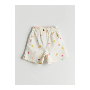LCW Kids Beli Lastikli Gabardin Kız Çocuk Şort (S5)
