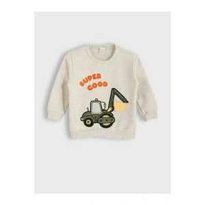 LCW Kids Beyaz Erkek Çocuk Sweatshirt Ve Eşofman Altı 2li Takım