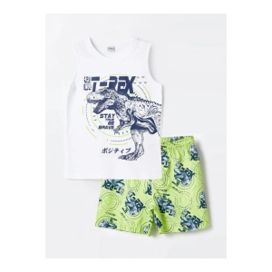 LCW Kids Bisiklet Yaka Erkek Çocuk Atlet ve Deniz Şortu