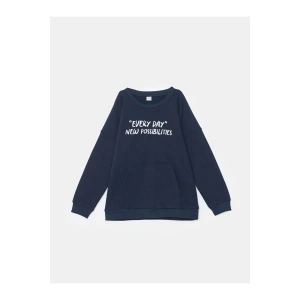 LCW Kids Bisiklet Yaka Erkek Çocuk Kalın Sweatshirt