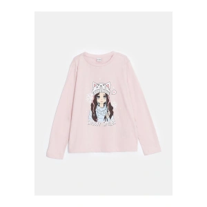 LCW Kids Bisiklet Yaka Kız Çocuk Tişört