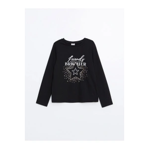 LCW Kids Bisiklet Yaka Kız Çocuk Tişört (W4)