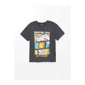 LCW Kids  Bisiklet Yaka Penye Erkek Çocuk Tişört