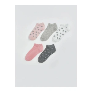 LCW Kids Desenli Kız Çocuk Patik Çorap 5li (W5)