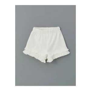 LCW Kids Ekru Basic Beli Lastikli Kız Çocuk Şort 2 Değerlendirme