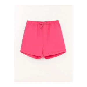 LCW Kids Fuşya Beli Lastikli Basic Kız Çocuk Şort
