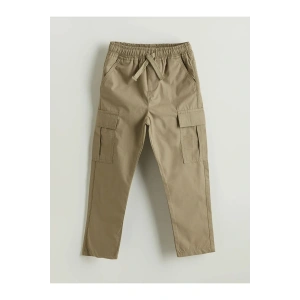 LCW Kids Haki Beli Lastikli Erkek Çocuk Kargo Pantolon