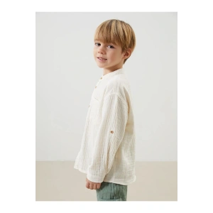 LCW Kids Hakim Yaka Basic Erkek Çocuk Gömlek