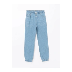 LCW Kids İndigo Beli Lastikli Erkek Çocuk Jogger Jean Pantolon