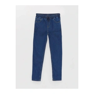 LCW Kids Indigo Beli Lastikli Süper Skinny Fit Erkek Çocuk Jean Pantolon